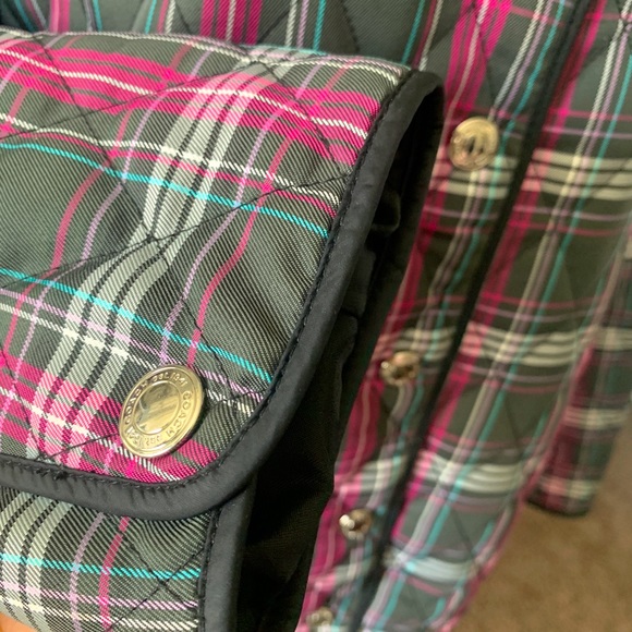 Coach nylon plaid quilt jacket M - Picture 3 of 7